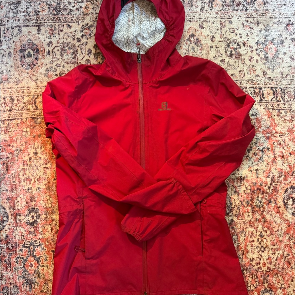 Salomon Women's Red rain Jacket